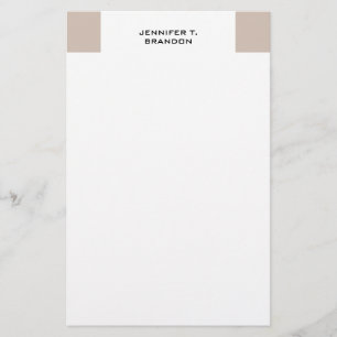 Minimalist Plain Modern Professional Stationery