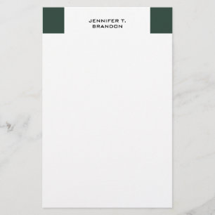 Minimalist Plain Modern Professional Stationery