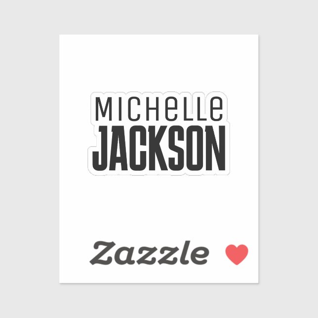 Minimalist Plain Modern Your Name Message (Sheet)
