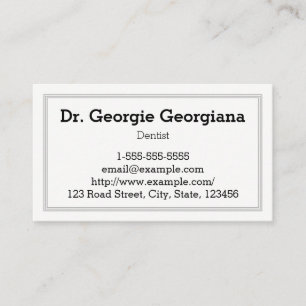 Minimalist, Plain, Professional Business Card