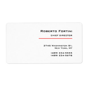 Minimalist Plain Red White Modern