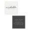 Minimalist Plain White with Cursive Text