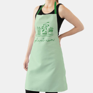 Minimalist Plant Mom Cute Plant Lover Apron