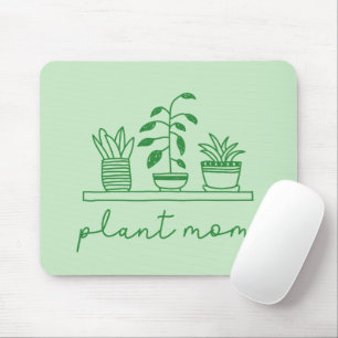 Minimalist Plant Mum Cute Plant Lover Mouse Mat