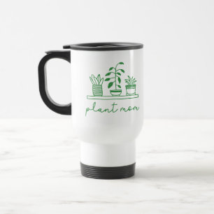 Minimalist Plant Mum Cute Plant Lover Travel Mug