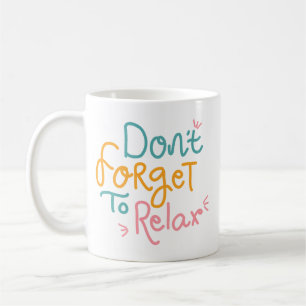 Minimalist Playful Colorful Self Reminder Gentle Coffee Mug