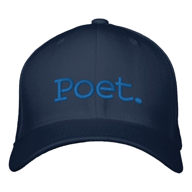 Minimalist Poet Embroidered Adjustable Hat (Front)