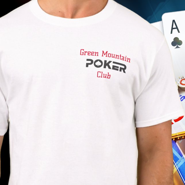 Minimalist Poker Club League Tournament Name T-Shirt (Creator Uploaded)