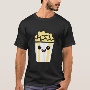 Minimalist Popcorn Sugar Food Simple funny Cute Po T-Shirt
