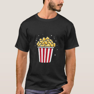 Minimalist Popcorn Sugar Food Simple funny Cute Po T-Shirt