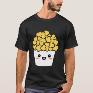 Minimalist Popcorn Sugar Food Simple funny Cute Po T-Shirt