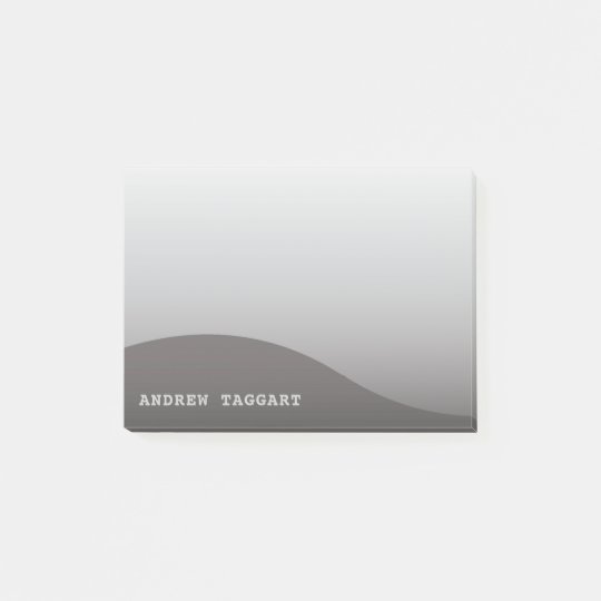 Minimalist Post-It Notes with simple grey design