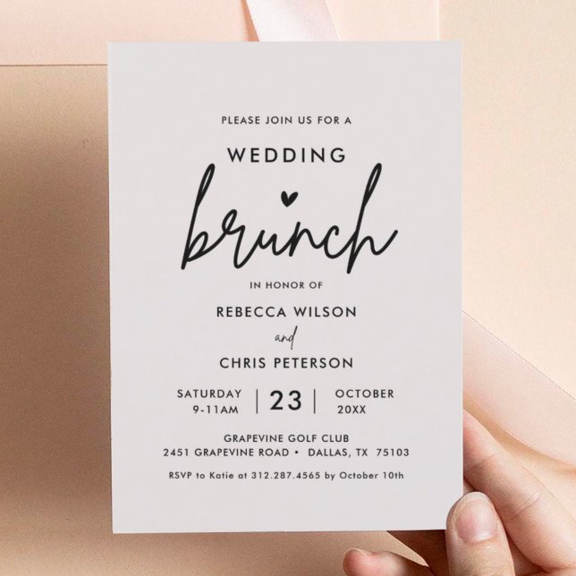 Minimalist Post Wedding Brunch Invitation (Creator Uploaded)