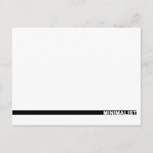 Minimalist Postcard