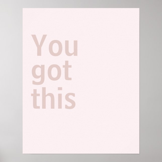 Minimalist poster (Front)