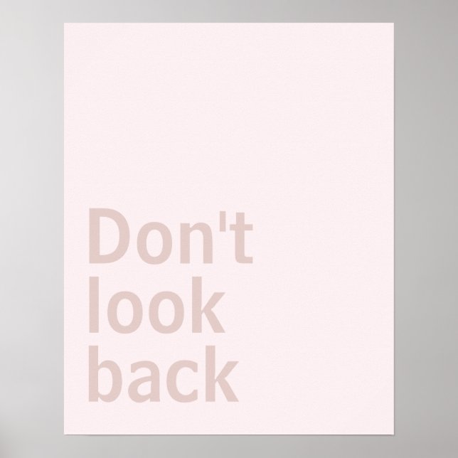 Minimalist poster (Front)