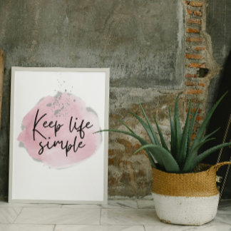Minimalist poster 'Keep It Simple'