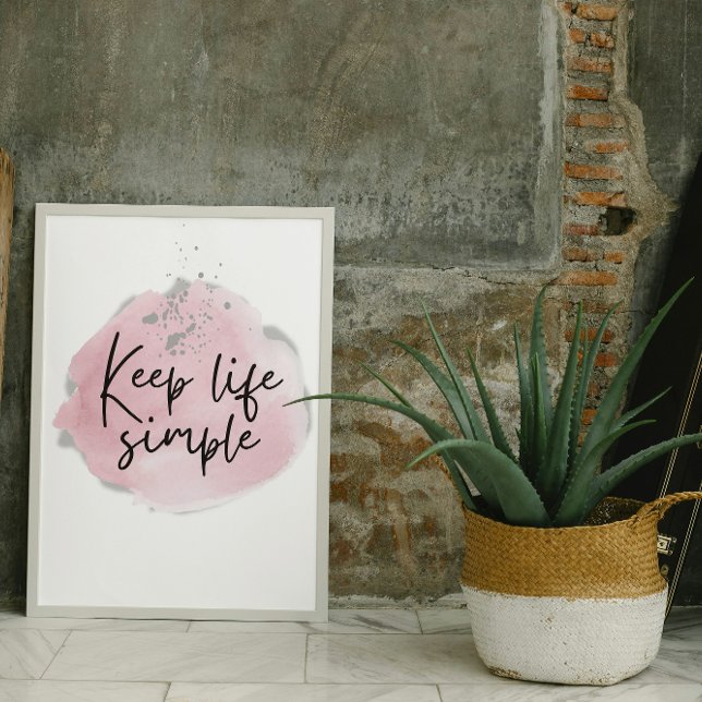 Minimalist poster 'Keep It Simple' (Creator Uploaded)