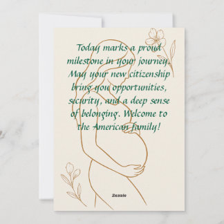 Minimalist Pregnancy Greeting Card 