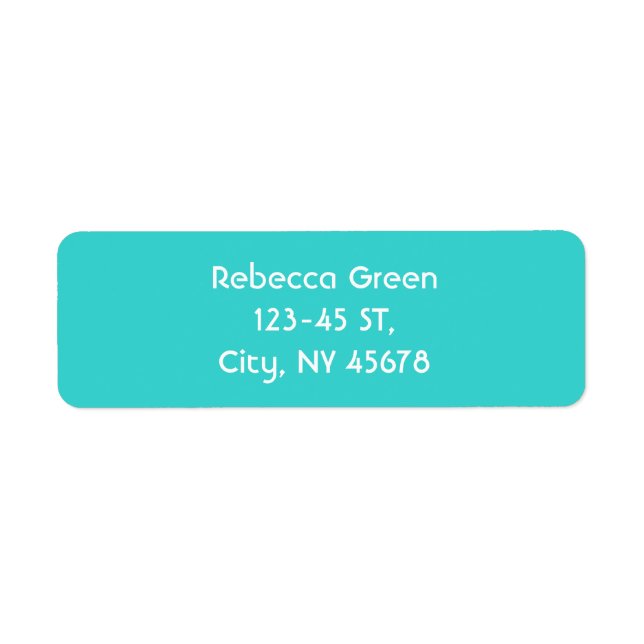 minimalist preppy chic aqua blue turquoise teal (Front)