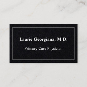 Minimalist Primary Care Physician Business Card
