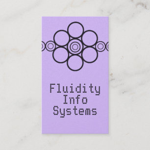 Minimalist Pro Circles Business Card, Lilac Card