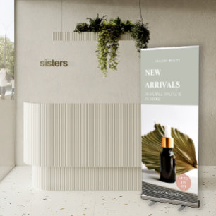 Minimalist Product Photo Business Ads Retractable Banner