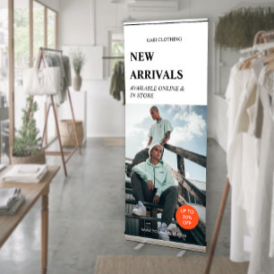 Minimalist Product Photo Promo Retail Advert Retractable Banner