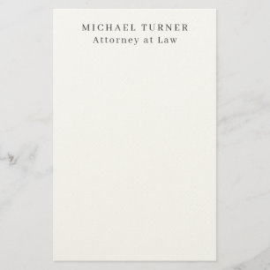 Minimalist Professional Attorney at Law Stationery