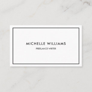 Minimalist Professional black and white Business Card