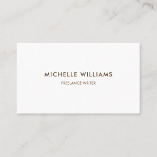 Minimalist Professional brown Business Card
