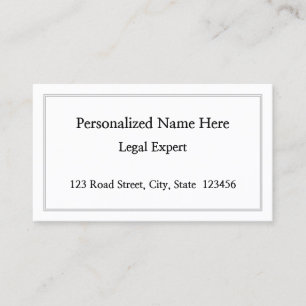 Minimalist, Professional Business Card