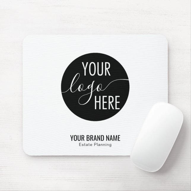 Minimalist Professional Business Company Logo  Mouse Mat (With Mouse)