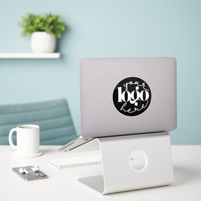 Minimalist Professional Business Custom Logo (Laptop On Desk)