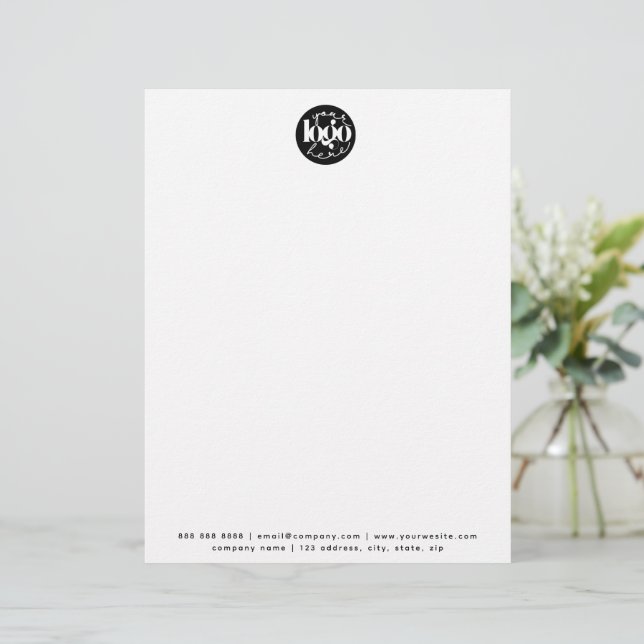 Minimalist Professional Business Custom Logo Custom Letterhead (Standing Front)