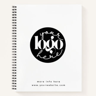 Minimalist Professional Business Custom Logo Notebook