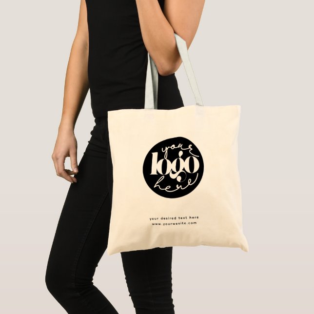 Minimalist Professional Business Custom Logo Tote Bag (Front (Product))