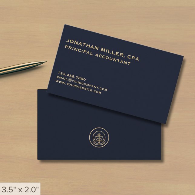 Minimalist Professional Classic Logo Business Card (Creator Uploaded)