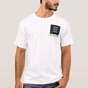 Minimalist Professional Company Logo Staff Name T-Shirt