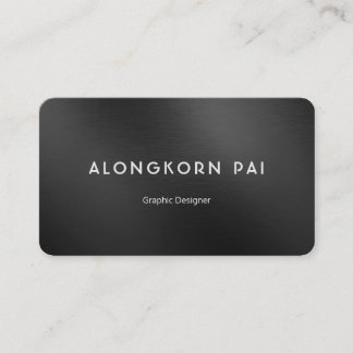 Minimalist Professional Elegant metal texture Business Card
