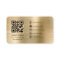 Minimalist Professional Faux Gold Logo QR Code 