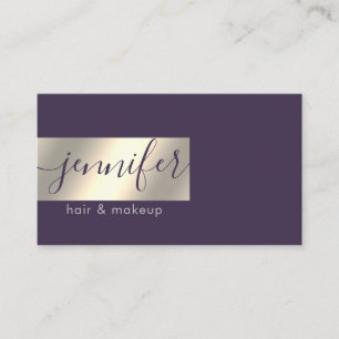 Minimalist professional gold foil business card