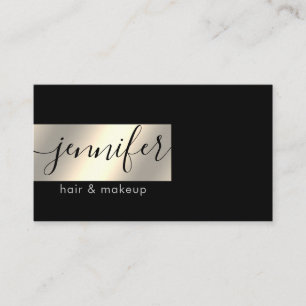 Minimalist professional  gold foil business card