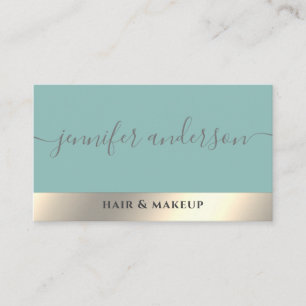 Minimalist professional gold foil business card