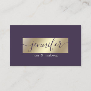 Minimalist professional  gold foil business card