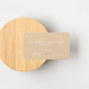 Minimalist Professional Kraft Business Card
