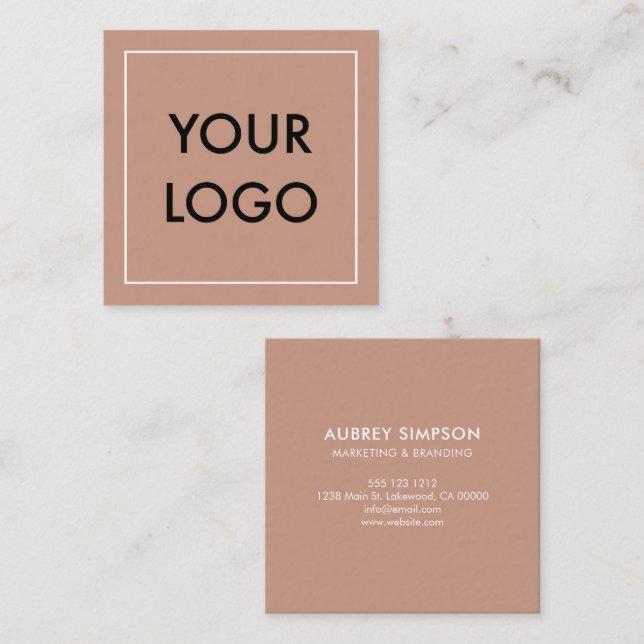 Minimalist Professional Logo Business Card (Front/Back)