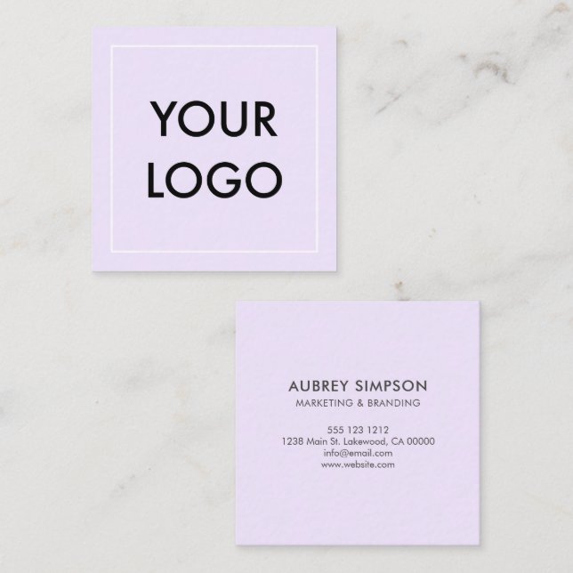 Minimalist Professional Logo Business Card (Front/Back)
