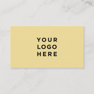 Minimalist Professional Logo Butter Cream Business Card