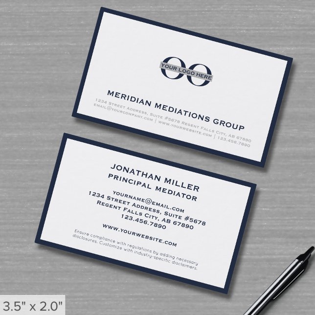 Minimalist Professional Mediation Business Card (Creator Uploaded)